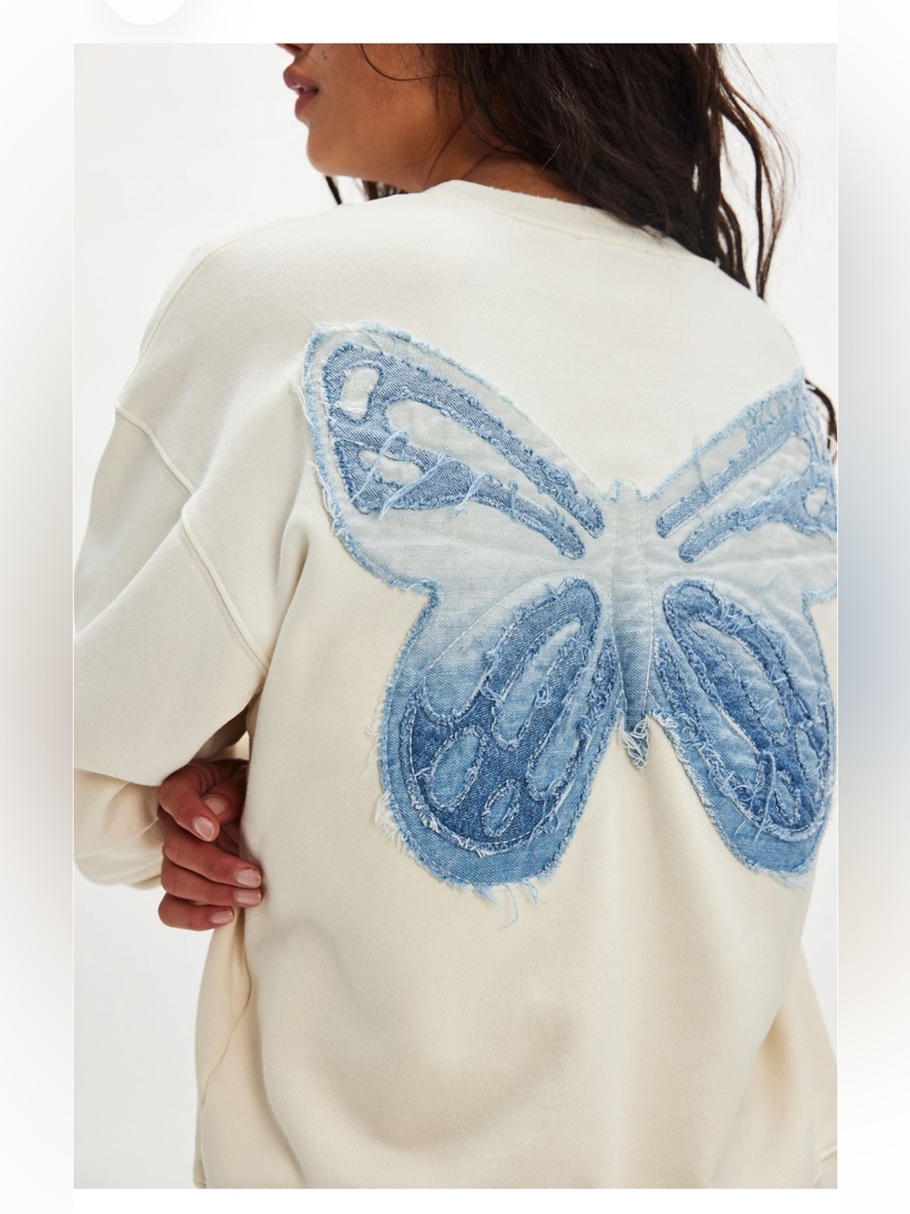 Tricia Fix Indigo Butterfly Crew